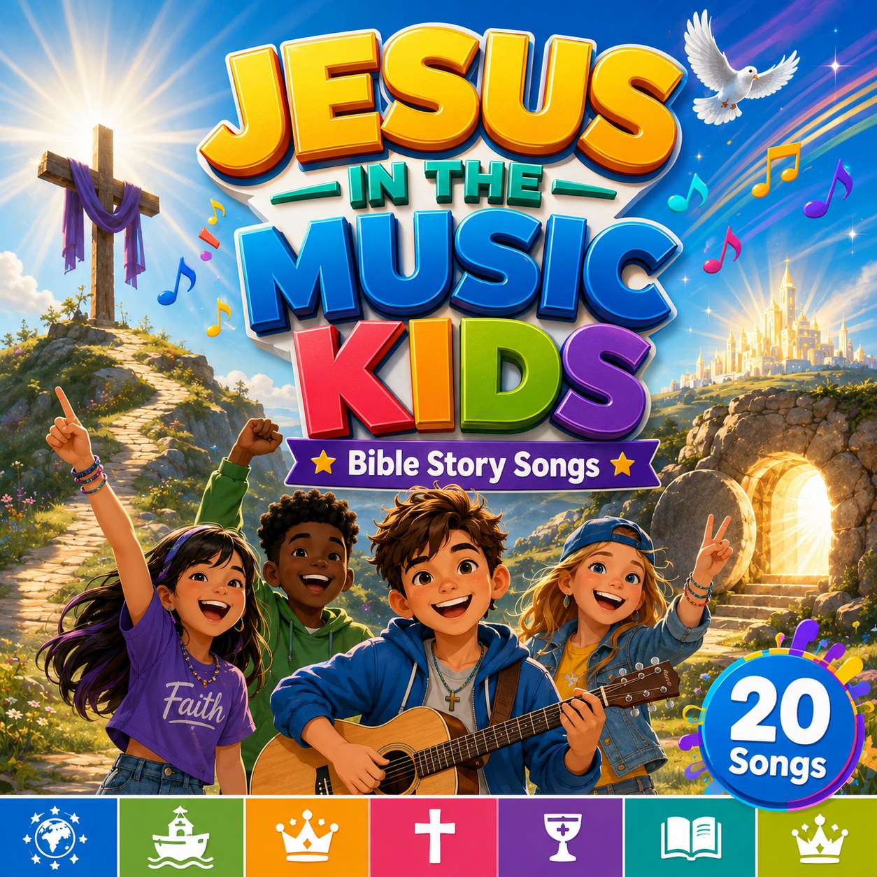 Jesus In The Music Kids Bible Story Songs album cover
